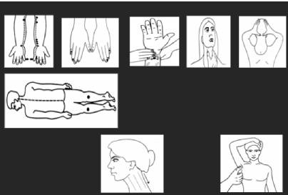 Acupressure points referenced in the source